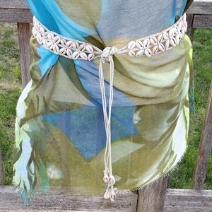 Natural Seashell Reversible Belt